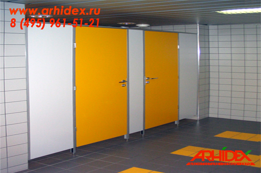 Сантехнические перегородки туалетные кабины Архидекс Бизнес ЛДСП 25мм